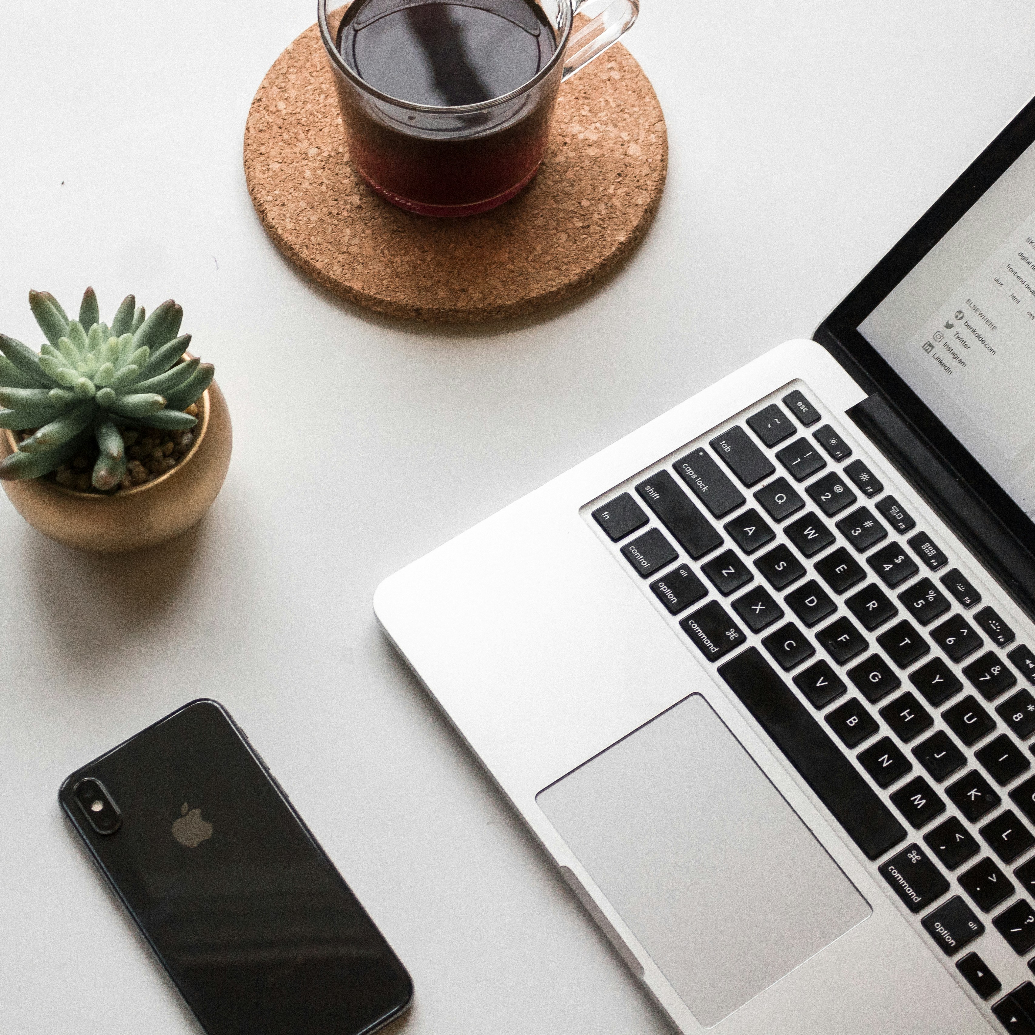 Organized workspace representing a structured content bucket system strategy