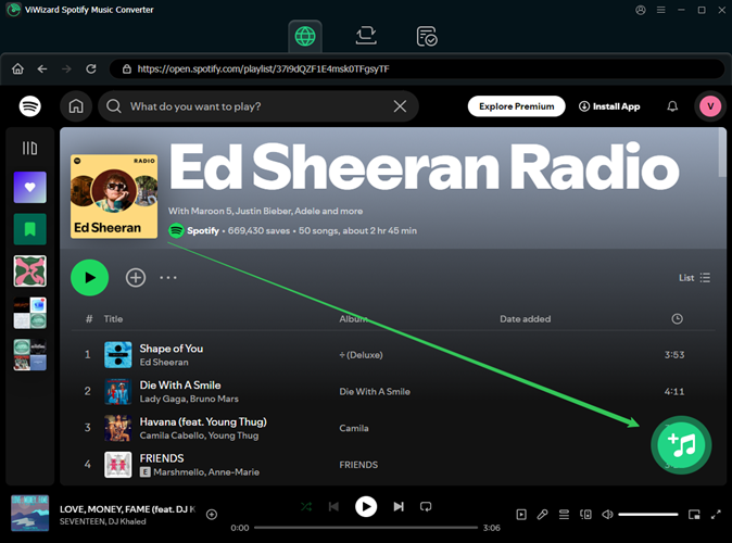 add playlist to conversion list to keep Spotify music forever