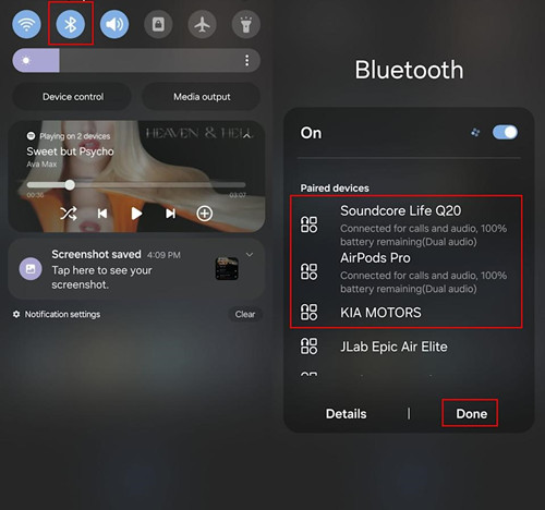 samsung dual audio
