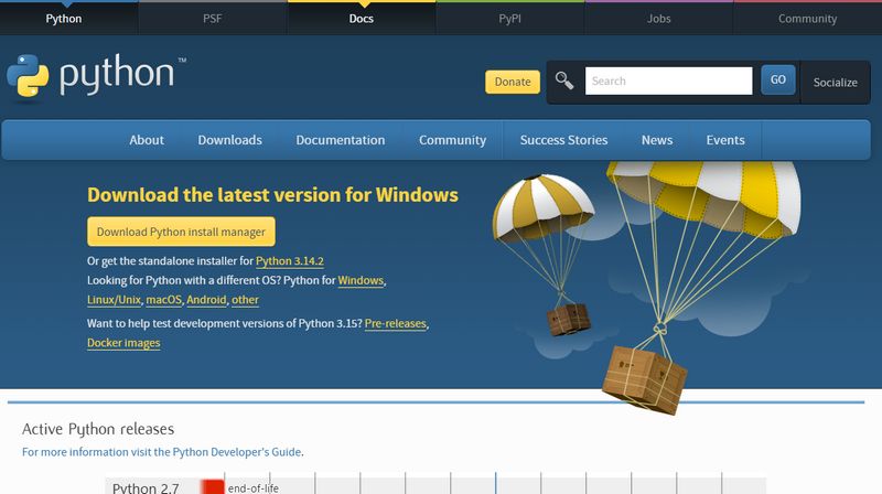 install python