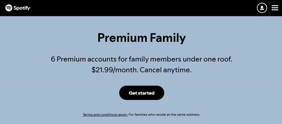 kom igång med Spotify Premium Family