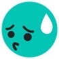 TikTok embarrassed emoji with nervous expression