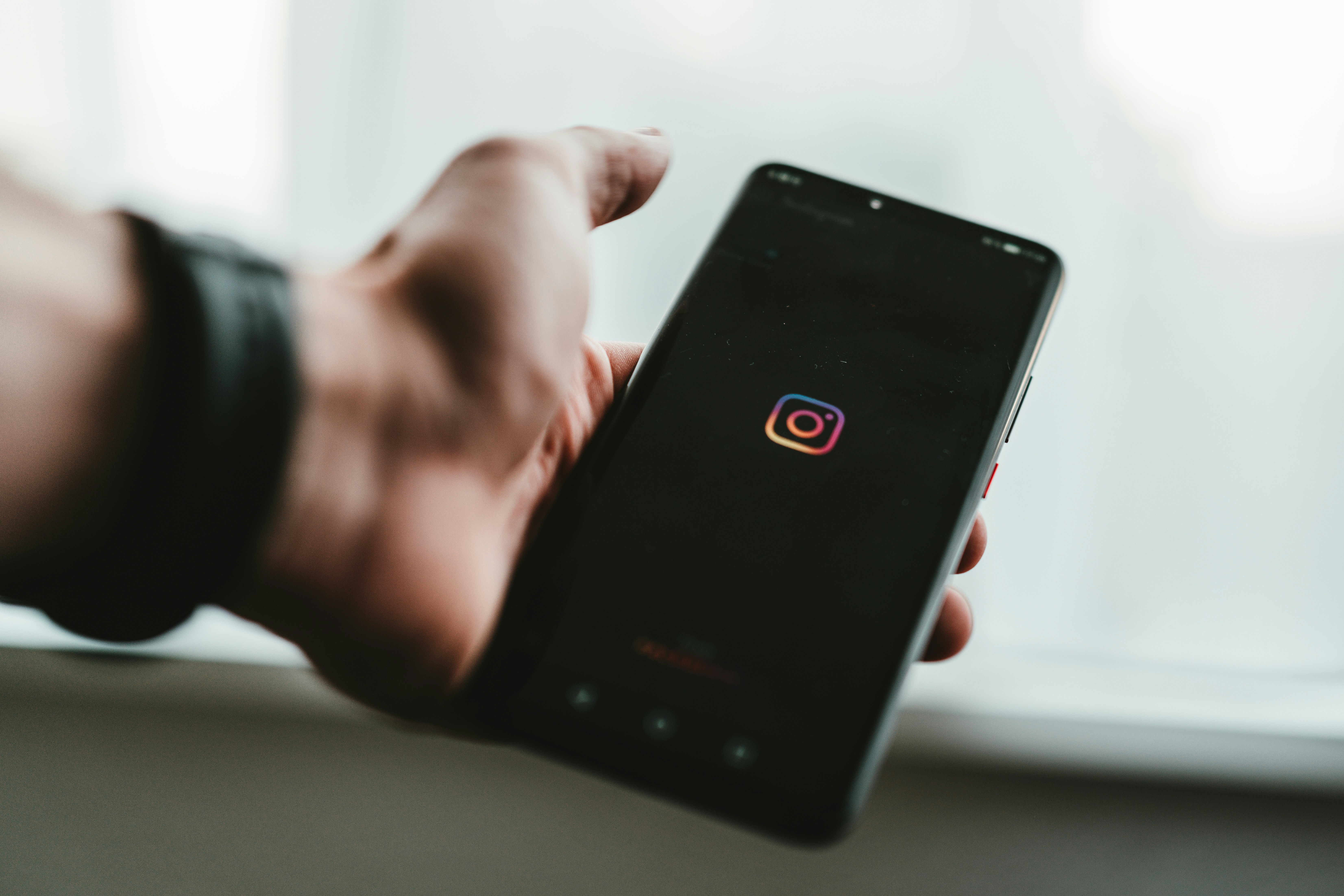 Instagram app interface on mobile device